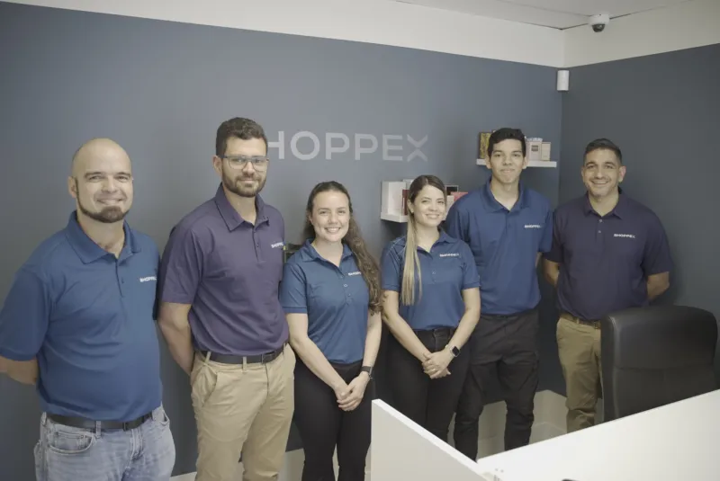 El equipo de Shoppex en nuestra oficina de Doral, Miami