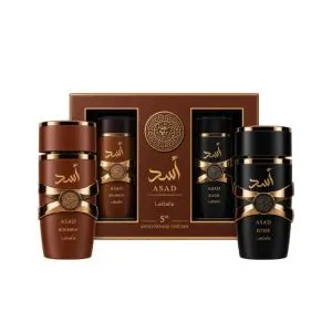 Lattafa Asad Elixir 3.4 EDP Men + Asad Bourbon 3.4 EDP Men