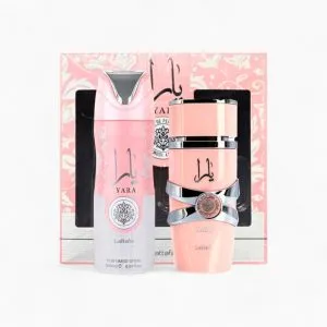 Lattafa Yara 2 Pcs Gift Set With 100 ml EDP + 200 ml Perfumed Spray